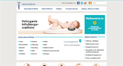 Desktop Screenshot of heilsugaeslan.is